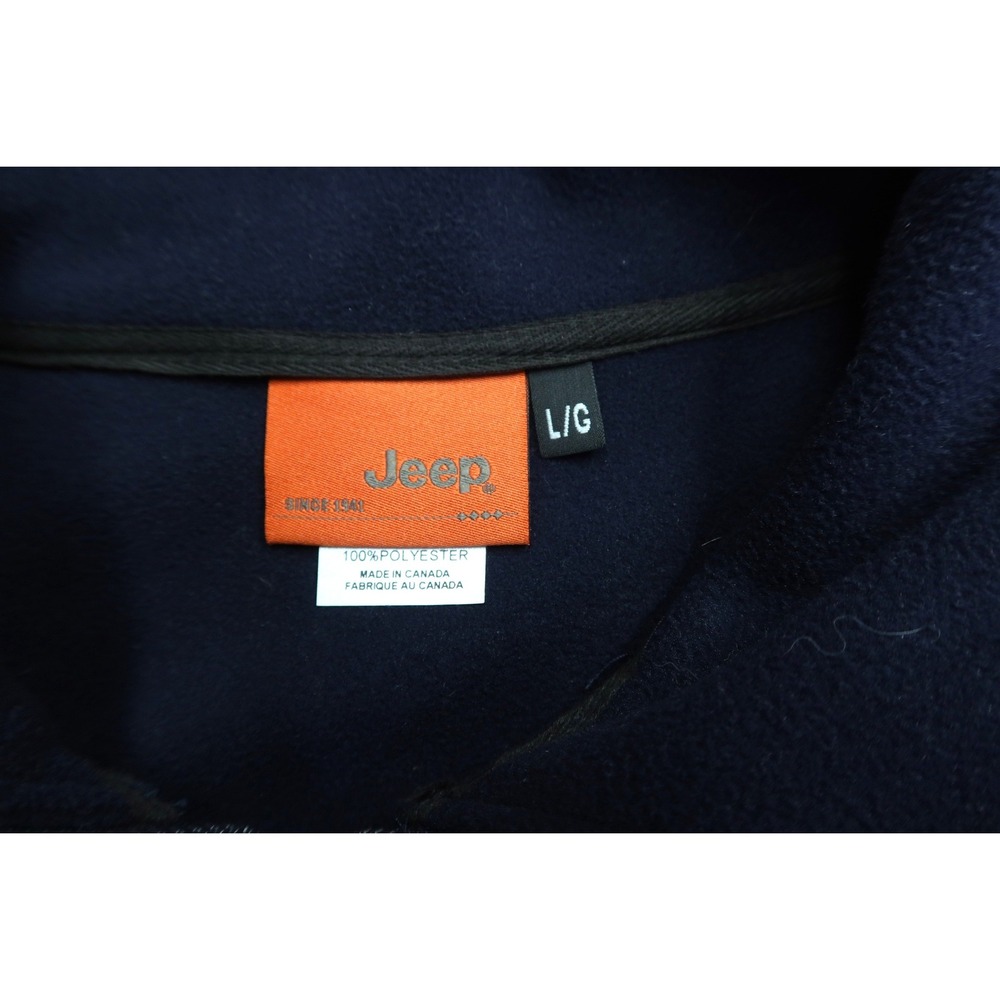 Jeep Men's Blue Full Zip Track Jacket L 4X4 Rubicon Wrangler Gladiator Trail - Picture 4 of 7